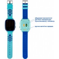 Смарт-часы Amigo GO005 4G WIFI Kids waterproof Thermometer Blue (747017)
