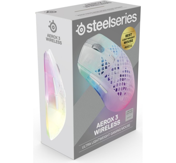 Мишка SteelSeries Aerox 3 Wireless Ghost (SS62610)