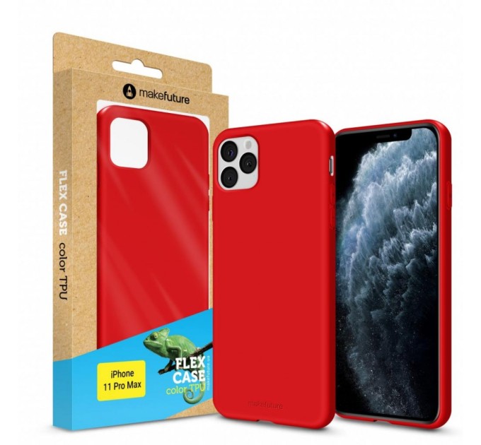 Чохол до мобільного телефона MakeFuture Flex Case (Soft-touch TPU) Apple iPhone 11 Pro Max Red (MCF-AI11PMRD)