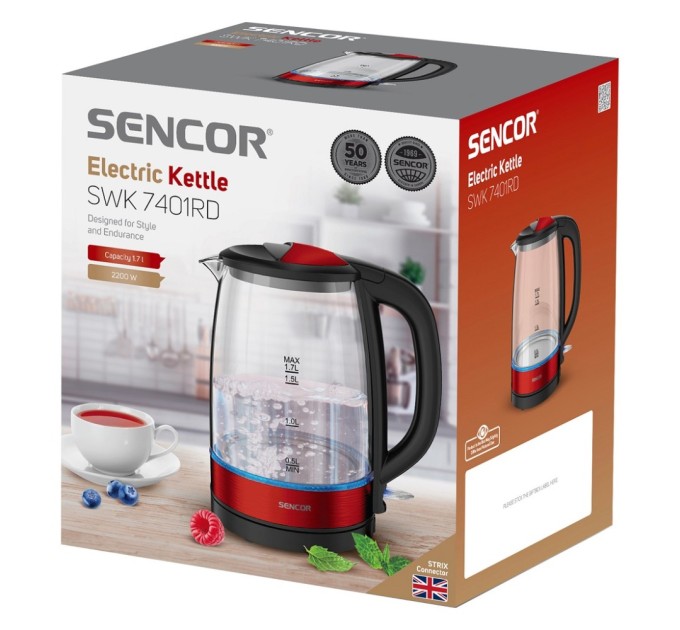 Електрочайник Sencor SWK7401RD
