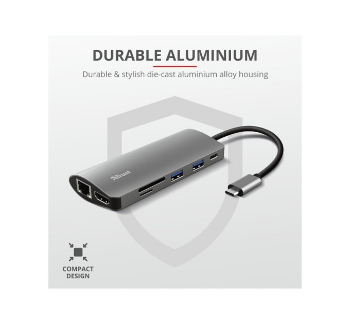 Концентратор Trust DALYX 7-IN-1 USB-C ALUMINIUM (23775_TRUST)