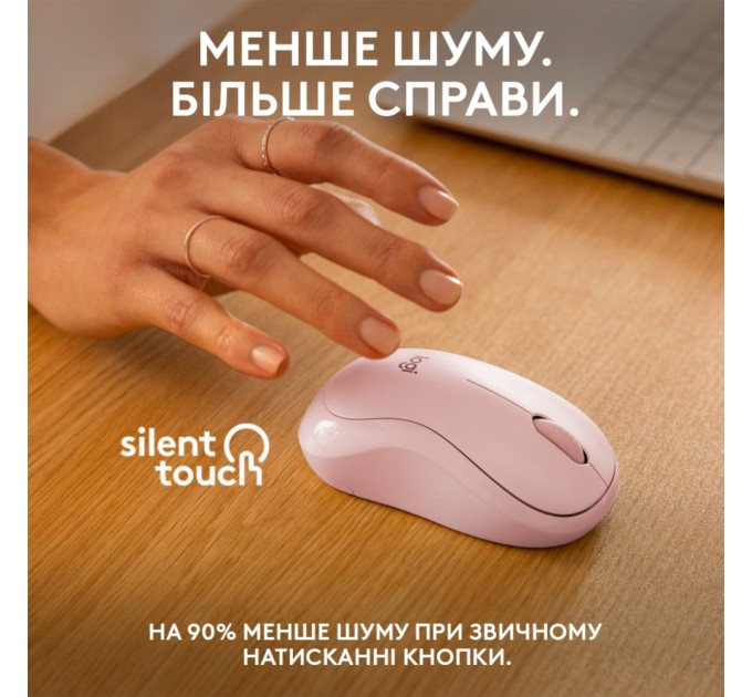 Мишка Logitech M240 Silent Bluetooth Rose (910-007121)