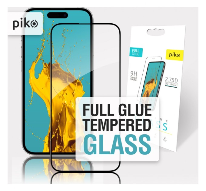 Стекло защитное Piko Full Glue Apple iPhone 14 Pro Max (1283126541902)