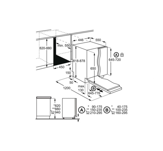 Посудомийна машина AEG FSM71507P