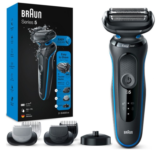 Електробритва Braun Series 5 51-B4650cs BLACK / BLUE