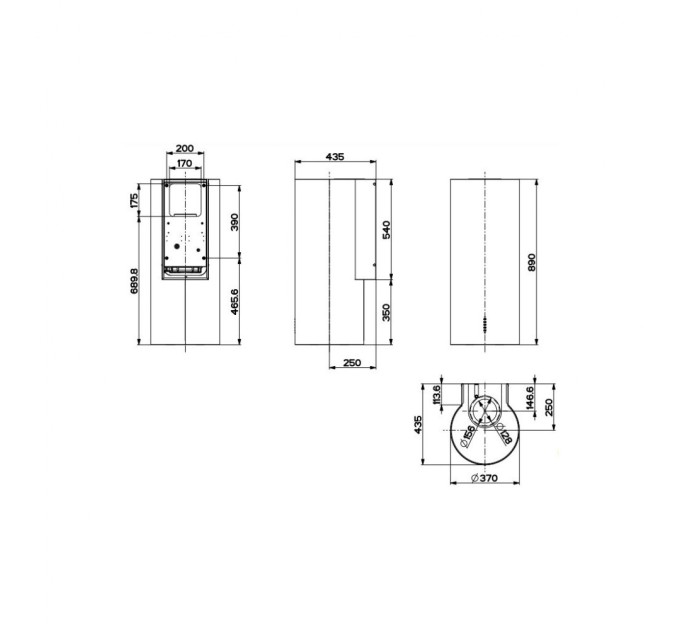 Витяжка кухонна Faber CYLINDRA PLUS WH GLOSS (CYLINDRAPLUSWHGLOSS)