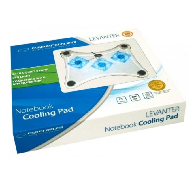 Подставка для ноутбука Esperanza Levanter Notebook Cooling Pad to size 15.6" (EA107)