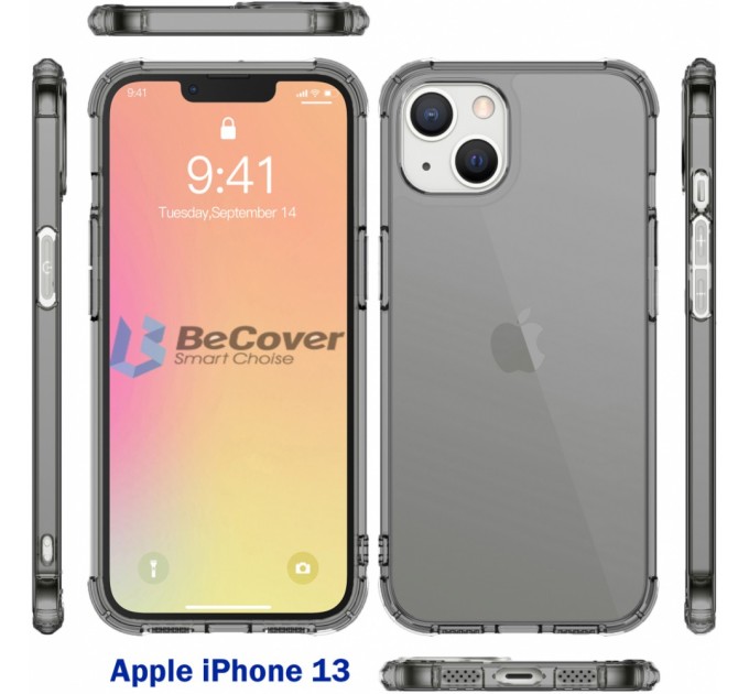 Чехол для моб. телефона BeCover Apple iPhone 13 Grey (707346)