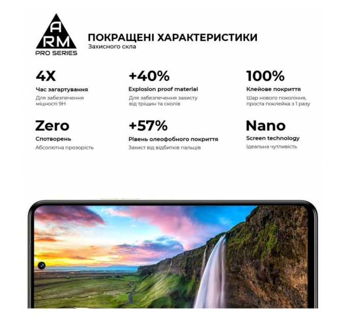 Скло захисне Armorstandart Pro Tecno POVA NEO 3 (LH6n) Black (ARM70387)