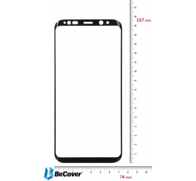 Плівка захисна BeCover Silk Screen Protector Samsung Galaxy S8+ SM-G955 Black (702968)