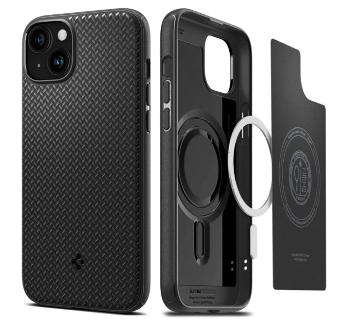 Чехол для мобильного телефона Spigen Apple iPhone 15 Plus Mag Armor MagFit Matte Black (ACS06671)