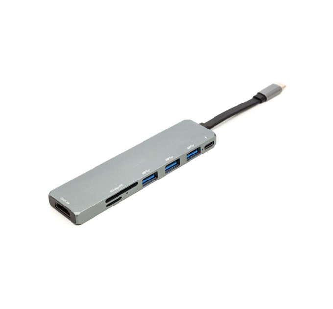 Концентратор USB 3.1 Type-C to USB Hub, HDMI, Card Reader (SD, micro SD) PowerPlant (CA912094)