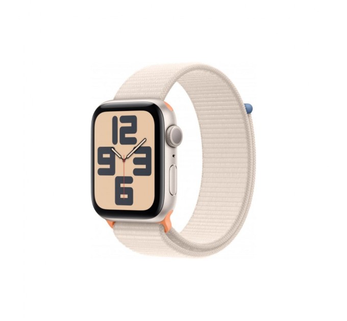 Смарт-часы Apple Watch SE 2023 GPS 44mm Starlight Aluminium Case with Starlight Sport Loop (MRE63QP/A)