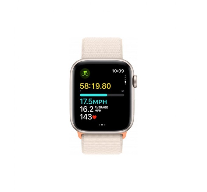 Смарт-часы Apple Watch SE 2023 GPS 44mm Starlight Aluminium Case with Starlight Sport Loop (MRE63QP/A)