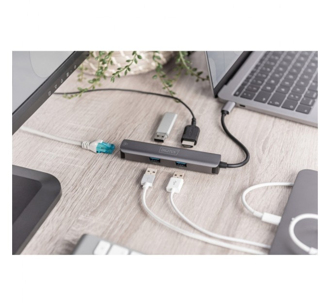 Концентратор Digitus USB-C 5 Port (DA-70892)