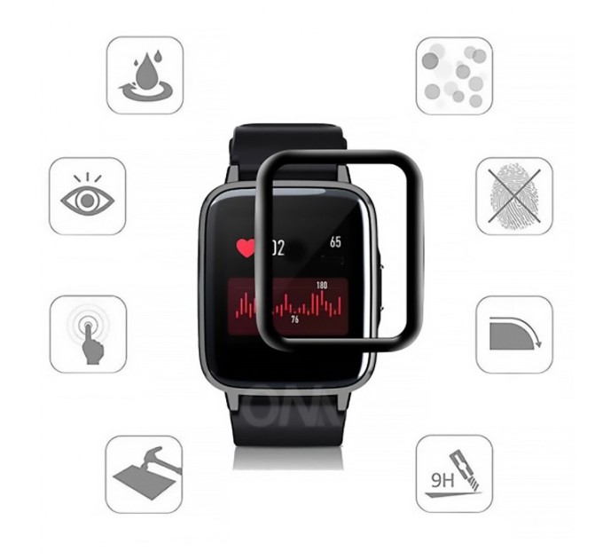 Плівка захисна BeCover Xiaomi Haylou Smart Watch LS01 Black (706039)