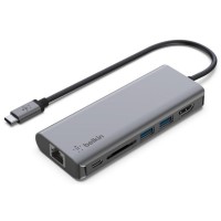 Концентратор Belkin USB-C 6in1 Multiport Dock (AVC008BTSGY)