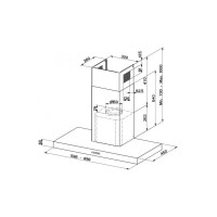 Витяжка кухонна Faber Stilo Comfort Bk Matt A90, чорний матовий (325.0618.783)