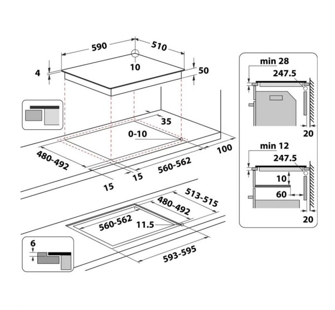 Варочна поверхня Whirlpool WLB4060CPNE