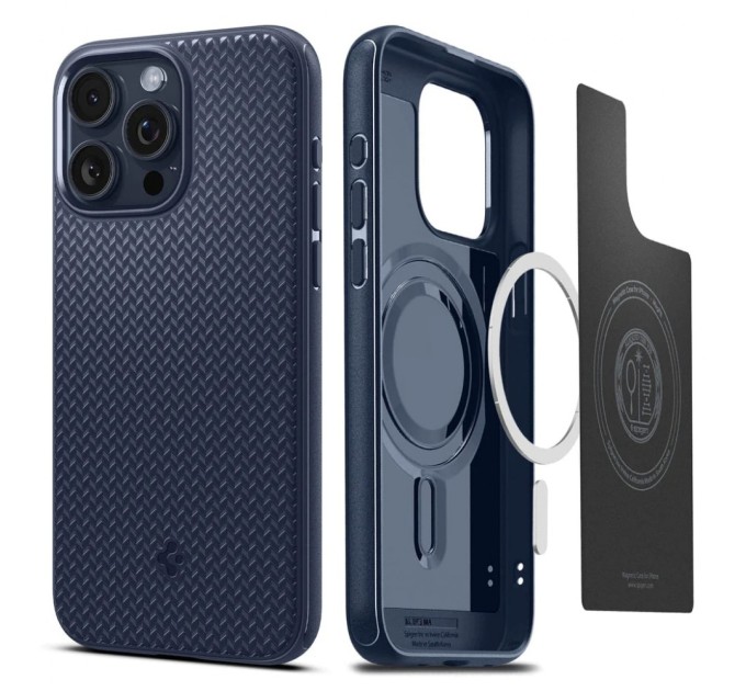 Чехол для мобильного телефона Spigen Apple iPhone 15 Pro Mag Armor MagFit Navy Blue (ACS06737)