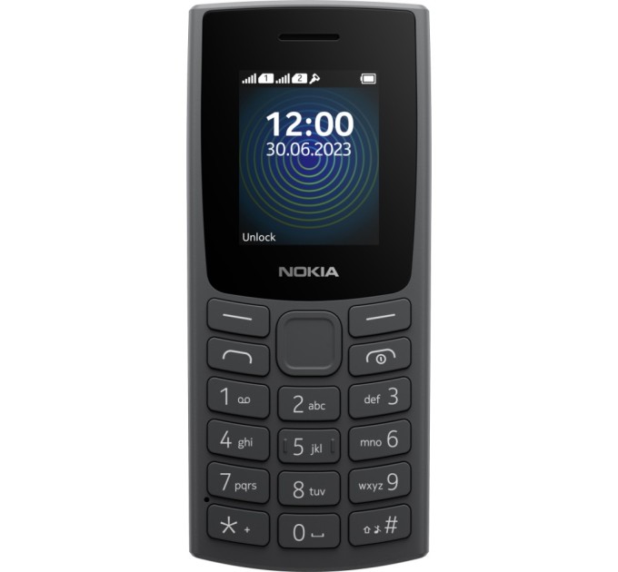 Мобільний телефон Nokia 110 DS 2023 Charcoal (1GF019FPA2C01)