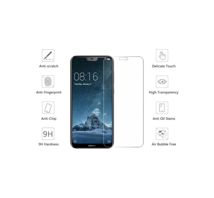 Стекло защитное Drobak Nokia X6 (232379)