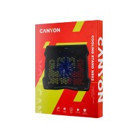 Подставка для ноутбука Canyon NS02, 10-15.6 laptop, single fan with 2x2.0 USB hub (CNE-HNS02)