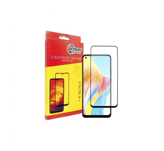 Чохол до мобільного телефона Dengos Kit for OPPO A78 4g case + glass (ice blue) (DG-KM-04)