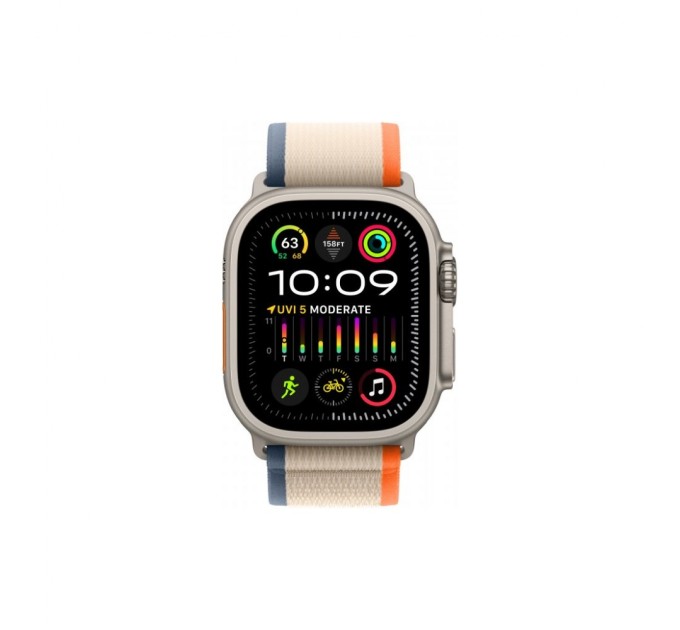 Смарт-годинник Apple Watch Ultra 2 GPS + Cellular, 49mm Titanium Case with Orange/Beige Trail Loop - M/L (MRF23UL/A)