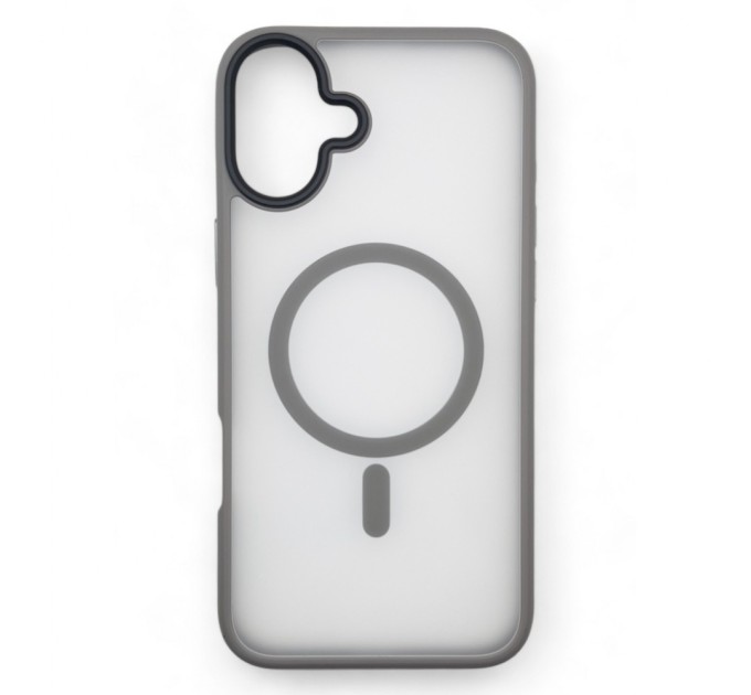 Чохол до мобільного телефона BeCover Metal Buttons Case (MagSafe) для Apple iPhone 16 Gray (712092)