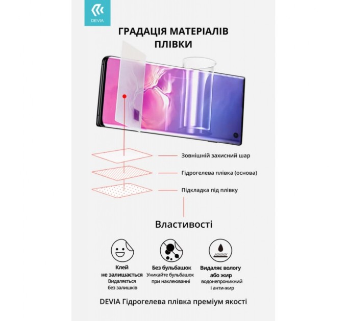 Плівка захисна Devia Samsung Galaxy M52 5G (DV-SM-M525gU)
