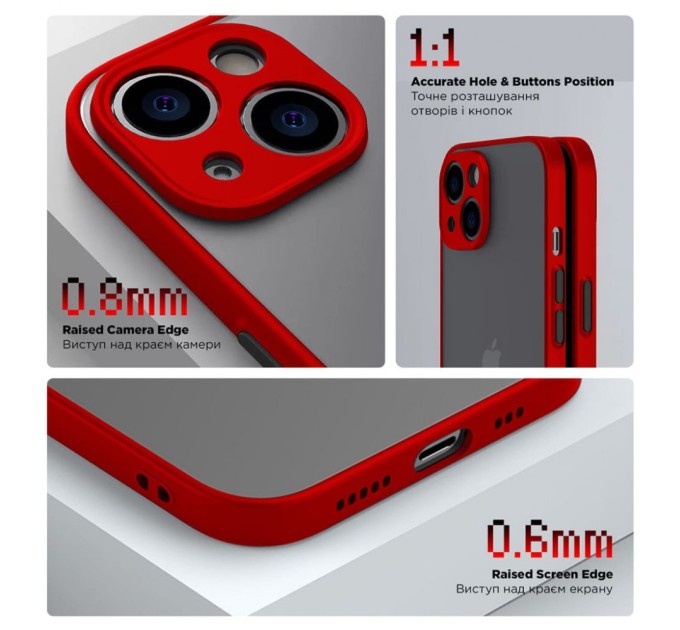 Чохол до мобільного телефона Armorstandart Frosted Matte Samsung A35 5G (A356) Red (ARM74334)