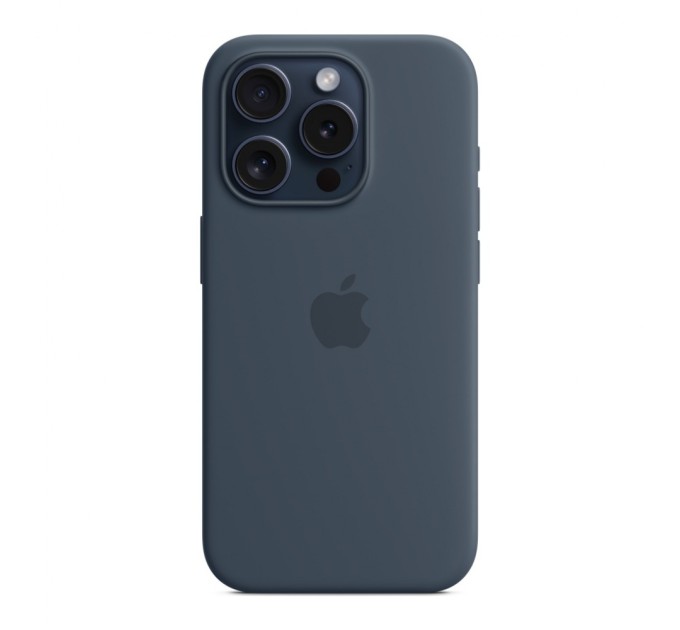 Чохол до мобільного телефона Apple iPhone 15 Pro Silicone Case with MagSafe Storm Blue (MT1D3ZM/A)