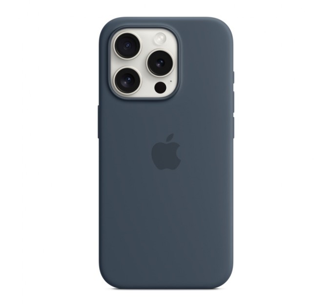 Чохол до мобільного телефона Apple iPhone 15 Pro Silicone Case with MagSafe Storm Blue (MT1D3ZM/A)