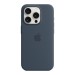 Чохол до мобільного телефона Apple iPhone 15 Pro Silicone Case with MagSafe Storm Blue (MT1D3ZM/A)