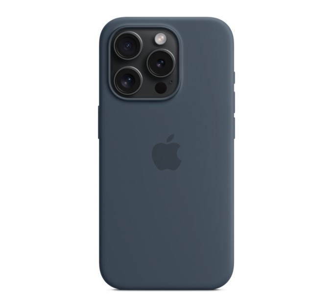 Чохол до мобільного телефона Apple iPhone 15 Pro Silicone Case with MagSafe Storm Blue (MT1D3ZM/A)