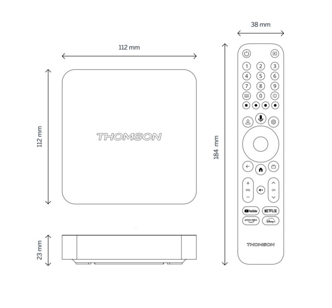 Медіаплеєр THOMSON Streaming Box 240 4K UHD (223489)