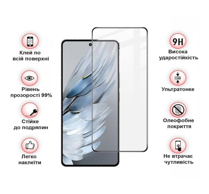 Скло захисне BeCover Nubia Focus Pro 5G Black (711973)