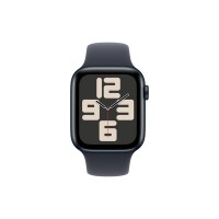 Смарт-годинник Apple Watch SE 2024 GPS 44mm Midnight Aluminium Case with Midnight Sport Band - S/M (MXEJ3QH/A)