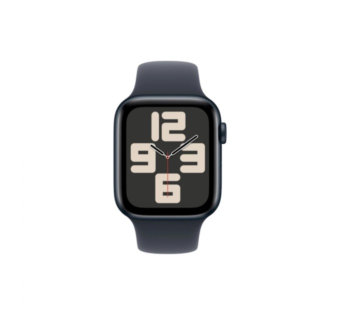 Смарт-годинник Apple Watch SE 2024 GPS 44mm Midnight Aluminium Case with Midnight Sport Band - S/M (MXEJ3QH/A)