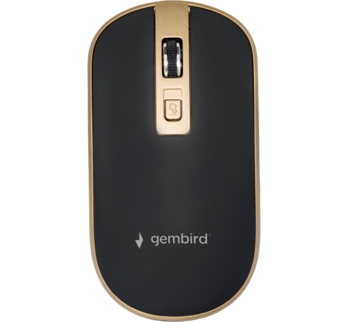 Мышка Gembird MUSW-4B-06-BG Wireless Black-Gold (MUSW-4B-06-BG)