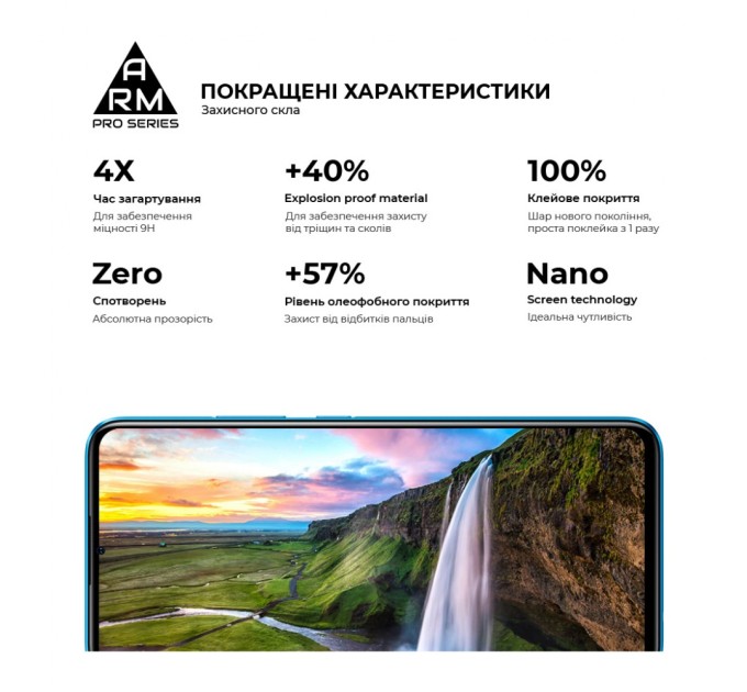 Стекло защитное Armorstandart Pro Realme C11 2021 Black (ARM59274)