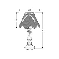 Настільна лампа Candellux 41-84378 LOLA (41-84378)