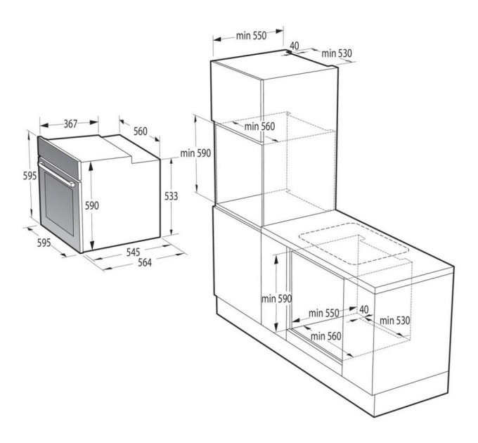 Духова шафа Gorenje BOSX6737E09BG