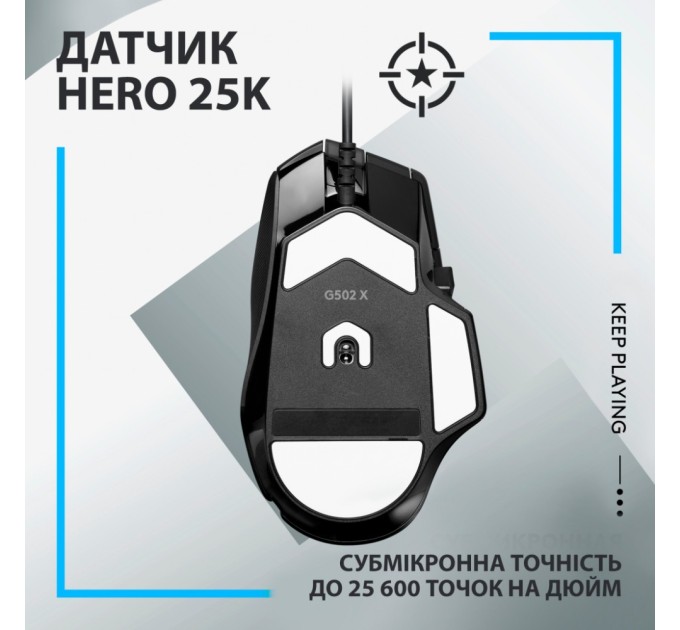 Мышка Logitech G502 X USB Black (910-006138)