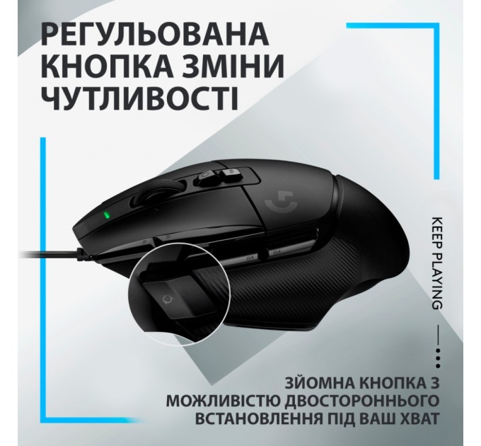 Мышка Logitech G502 X USB Black (910-006138)