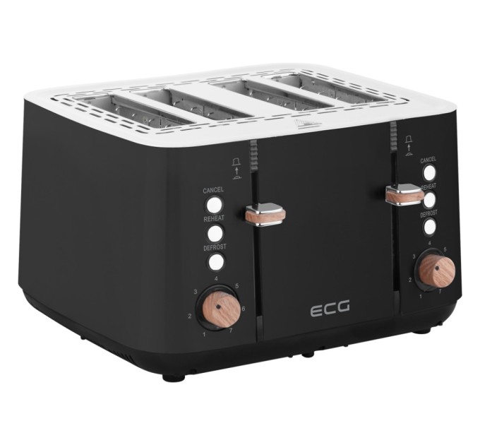 Тостер ECG ST 4768 Timber Black
