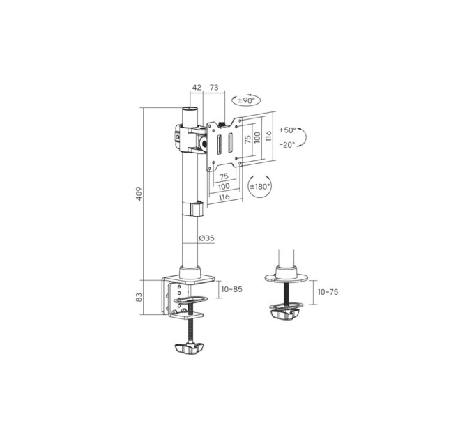 Кронштейн OfficePro MA100B