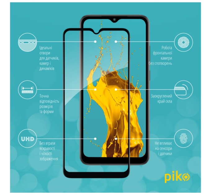 Скло захисне Piko Full Glue Xiaomi Redmi A1 (1283126545344)