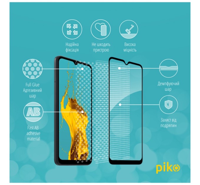 Скло захисне Piko Full Glue Xiaomi Redmi A1 (1283126545344)